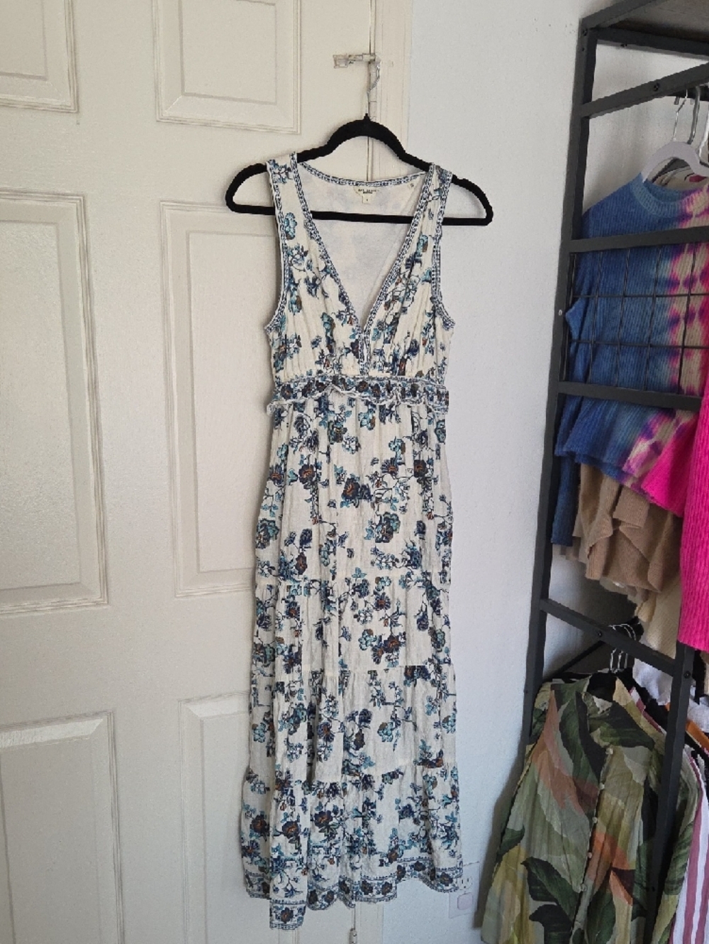 Max Studios Sleeveless Maxi Floral Dress Size Small - Picture 3 of 9